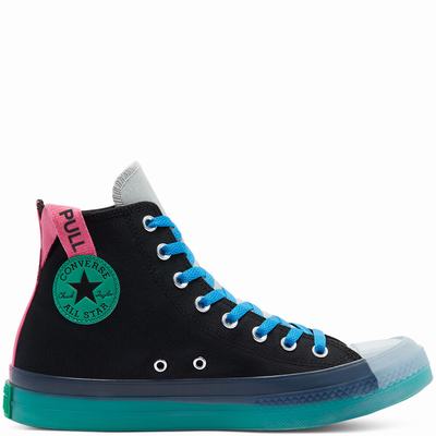 Férfi Converse Digital Terrain Chuck Taylor All Star CX Magasszárú Cipő CO8321597 Fekete/Zöld